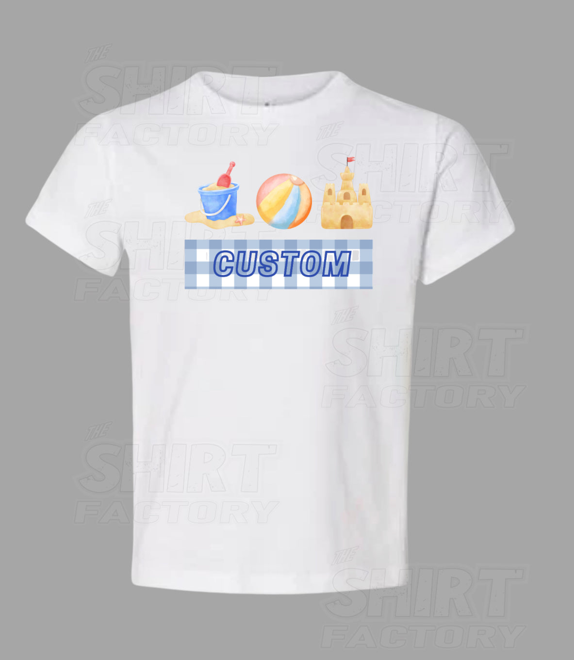 Boys Toddler Beach Shirt with Customizable Name