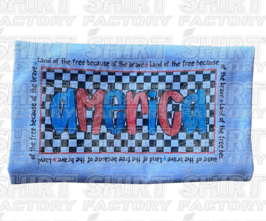 Checkered America Tee