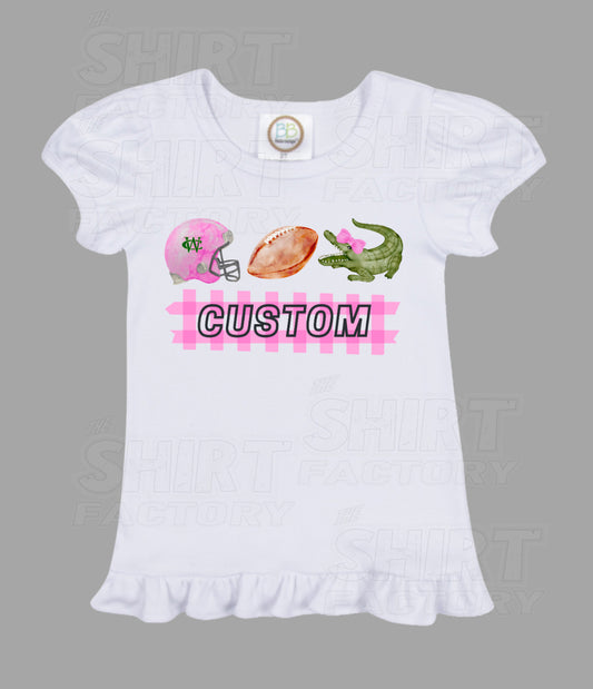 Pink Ware County Gator Tee